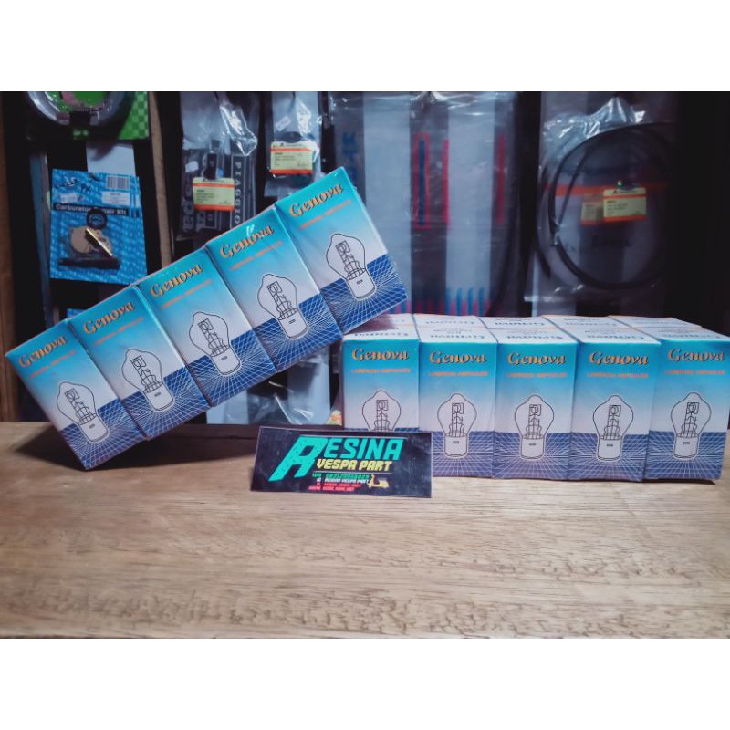 bohlam lampu depan vespa super sprint ps px merk GENOVA