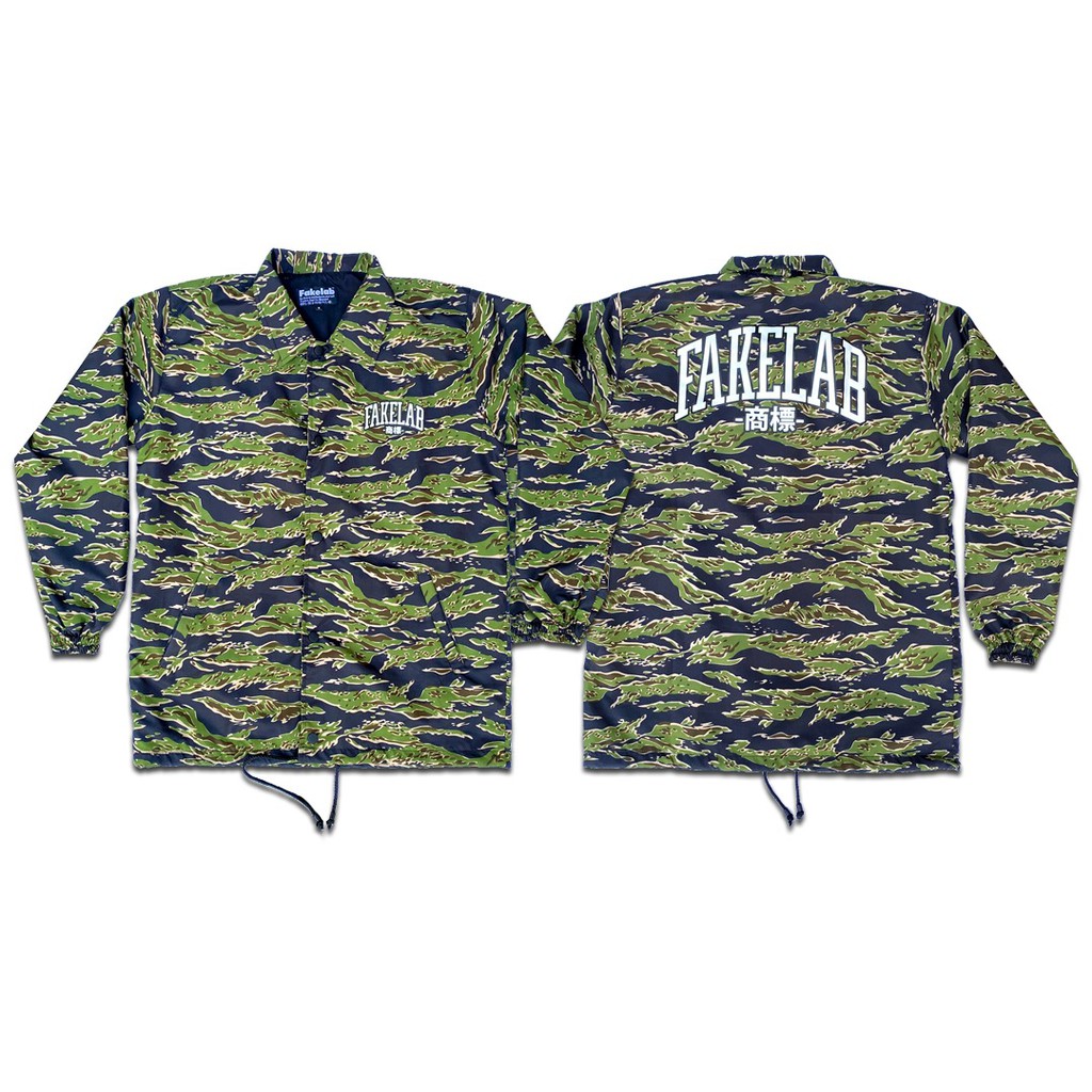 Fakelab Coach Jacket Tiger Camo / Windbreaker / Wb /Cj / Jaket