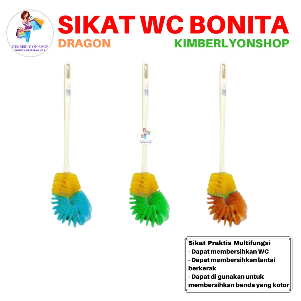 Kimberlyonshop Sikat WC Bonita Pembersih Toilet Dragon