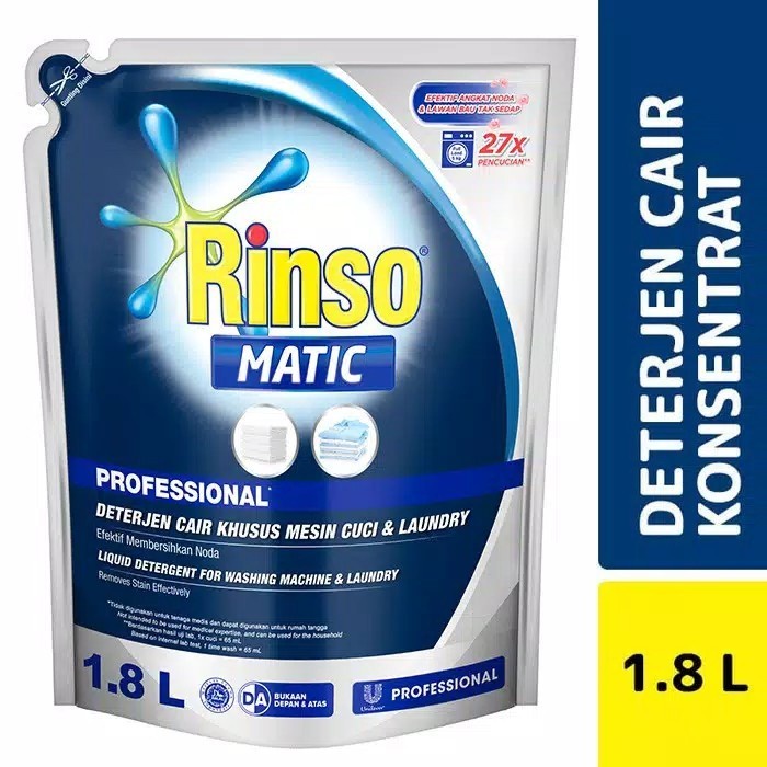 RINSO MATIC DETERJEN CAIR 1,8 LITER