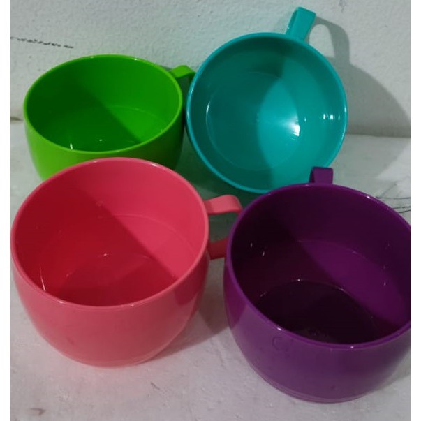cangkir kopi plastik 1/2 Lusin atau 6 cangkir real foto