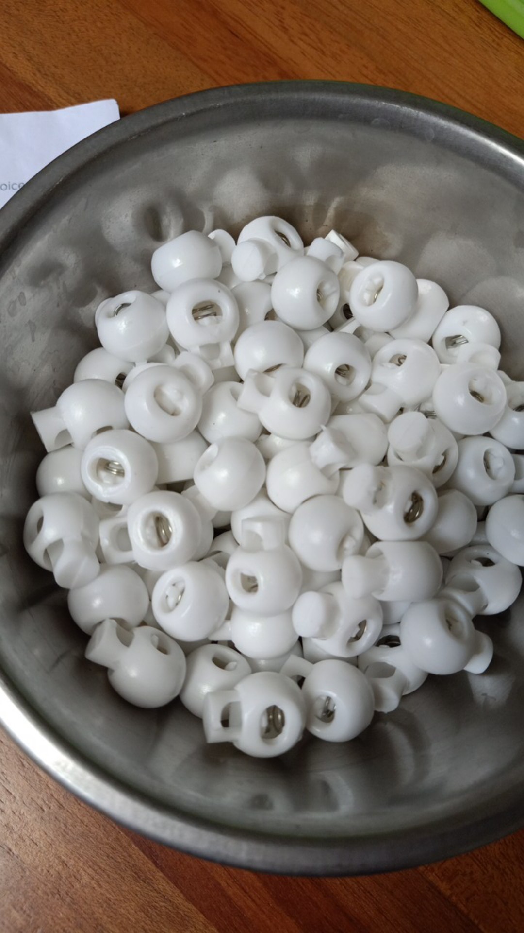 Stopper Bulat 17 Mm Plastik Putih