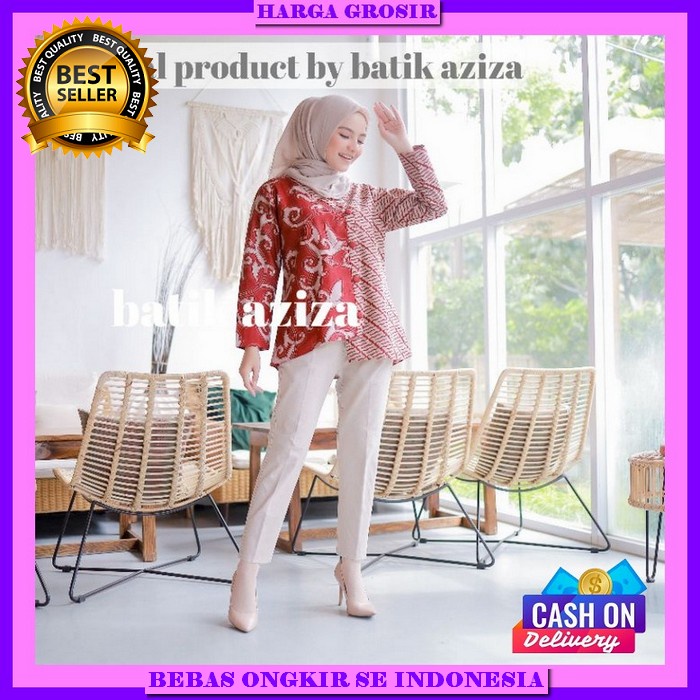 Atasan Wanita Terbaru Atasan Cewe Fashionable Baju Kondangan Atsan Cewek Formal Batik Model Terbaru 