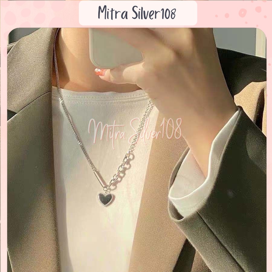 [MS108] NL 18 - KALUNG WANITA MOTIF LOVE | KALUNG RANTAI | KALUNG KOREA FASHION