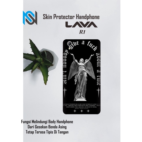 Isi 2pcs Garskin Hp Lava R1 Motif Wings Free Custom Motif (Bisa COD)