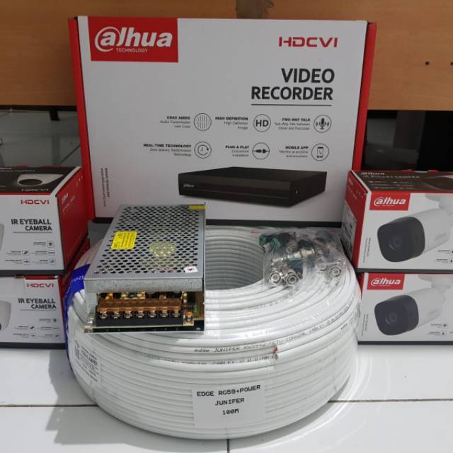PAKET CCTV DAHUA 4CH LENGKAP