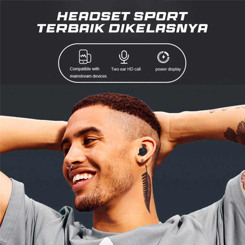 Sport Pods TWS Y30 Headset Bluetooth 5.0 Wireless Earphone Bass Earbuds