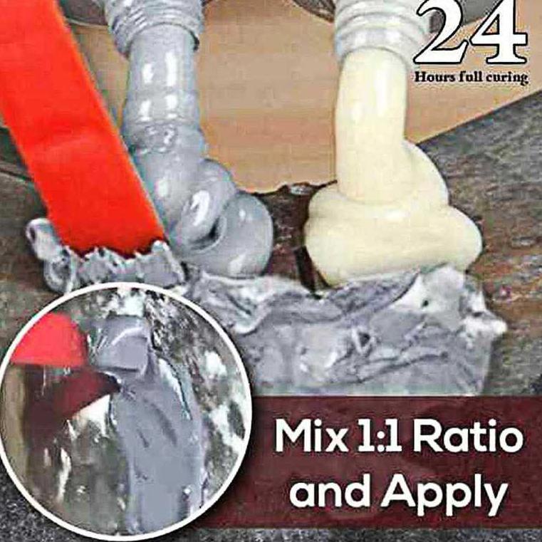 

[PRODUK CIRBP] Lem Perekat Super Kuat Serbaguna Caster Glue A+B 100g Lem Besi Kayu Kaca Plastik Karet Metal 8PT