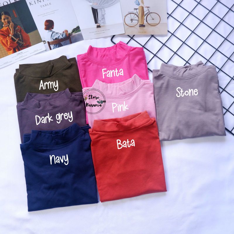 Manset kaos anak kerah umur 1-3 tahun size S bahan rayon premium