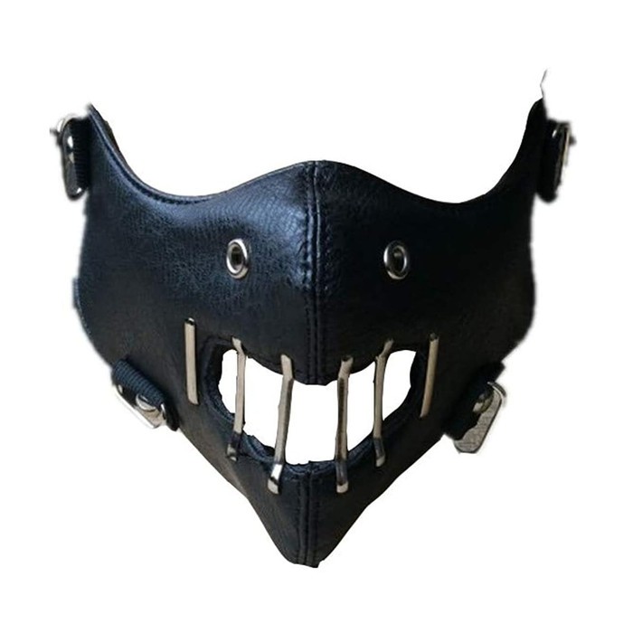 TOL-11 topeng hannibal motor PU leather kulit sintetis halloween setan