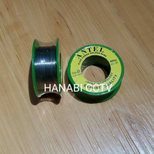 Timah Solder Hanaya Antel 0.8mm 10m