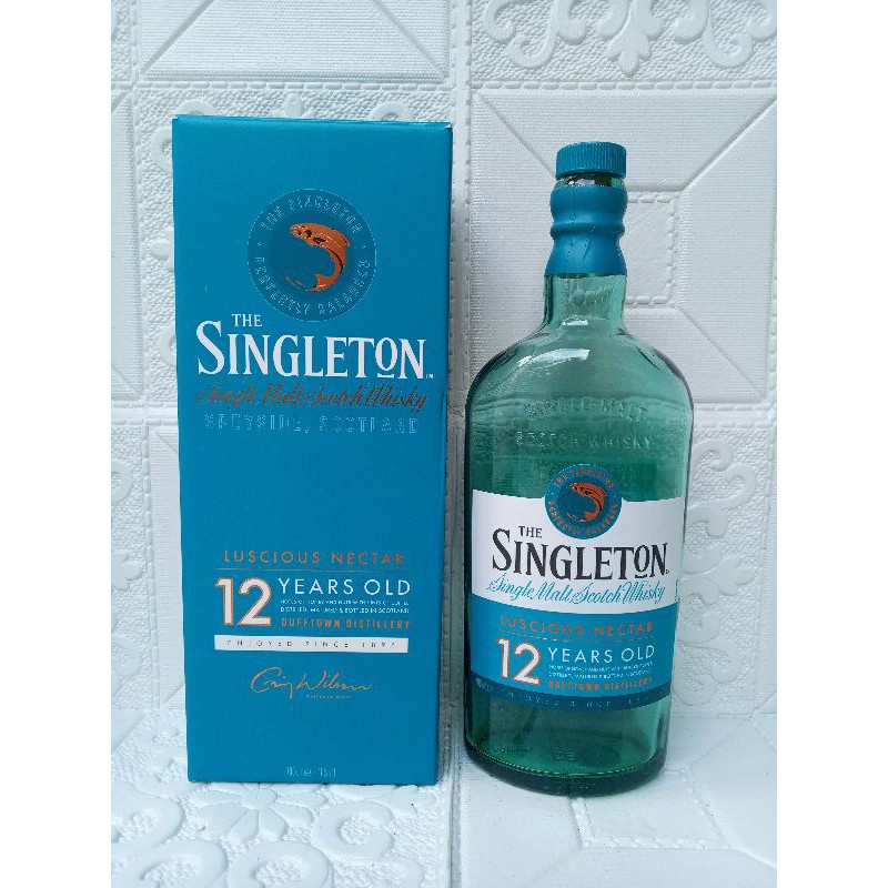 botol bekas miras minuman keras  singleton plus box