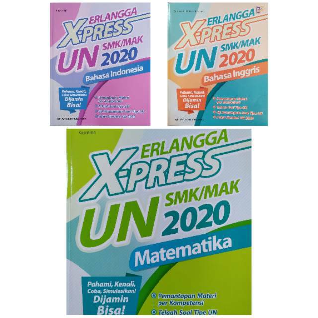 X-PRESS UN SMK / MAK 2020   XPRESS UN MATEMATIKA BHS INGGRIS BHS INDONESIA SMA  SOAL SOAL UN SMK-0