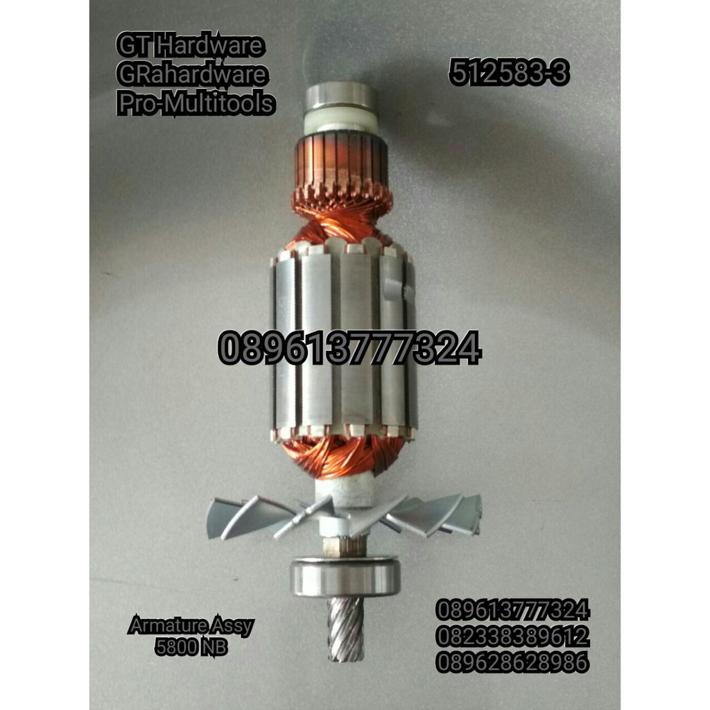 Angker Makita (512583-3) Armature Assy 220 V 5800 NB 5800NB