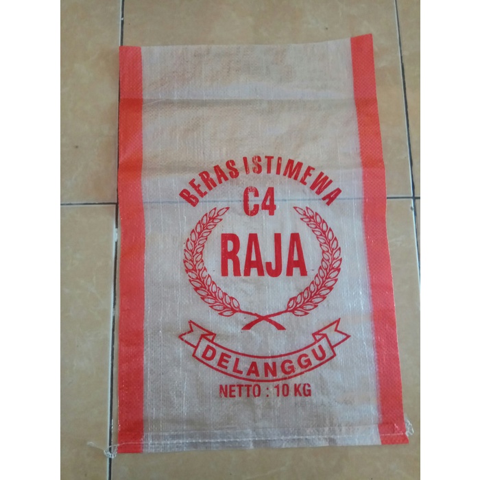 Karung Beras Sablon 10kg - Karung Plastik Sablon Beras Delanggu