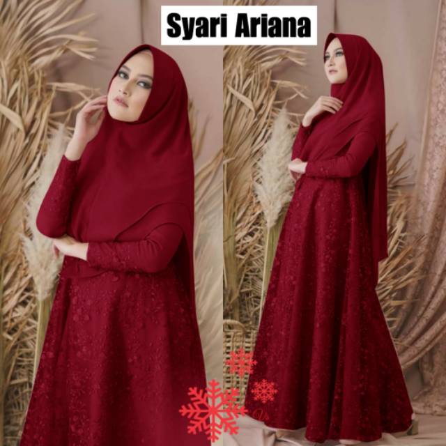 XC - Syari Ariana / Gamis Terbaru /Syari Wanita / Gamis Muslim / Syari Trendy Kekinian / Best Seller