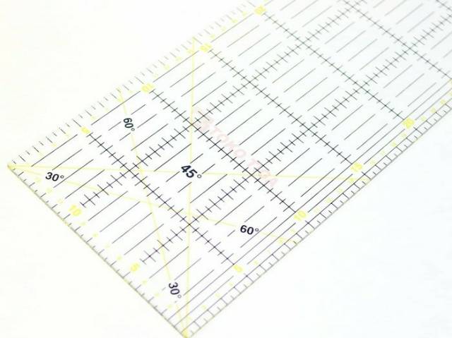 Penggaris Jahit - Quilting Ruler AC 30 - Penggaris Pola - Penggaris Bahan 15 x 30 CM