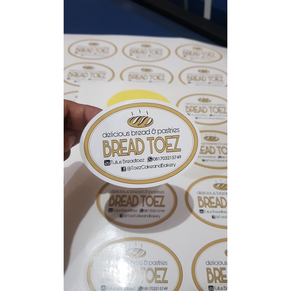 

STIKER LABEL KEMASAN PAKET 1000PCS CETAK PLUS CUTTING BAHAN CHROMO, VINIL SUSU, VINIL TRANSPARAN