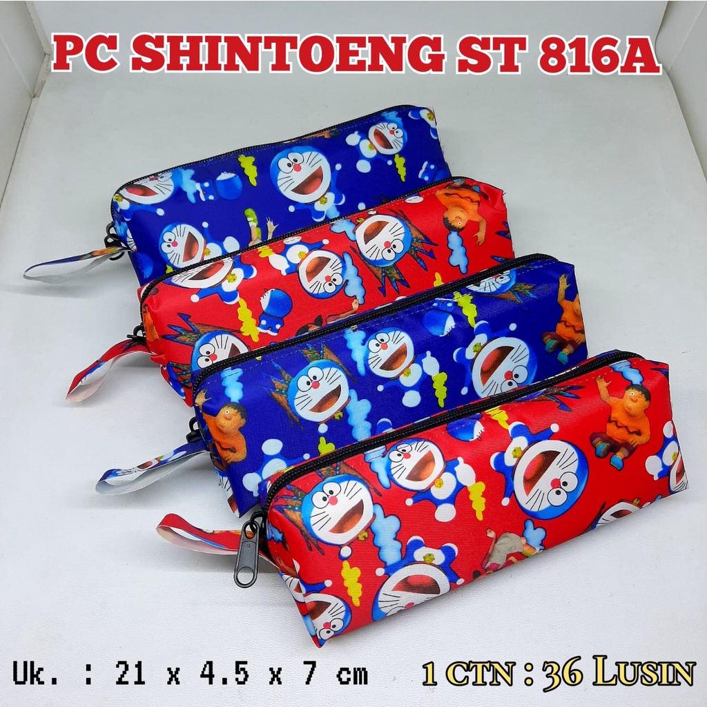 

LJK SHOP - KOTAK PENSIL / PENCIL CASE SHINTOENG KARAKTER DORAEMON / POUCH ST816A