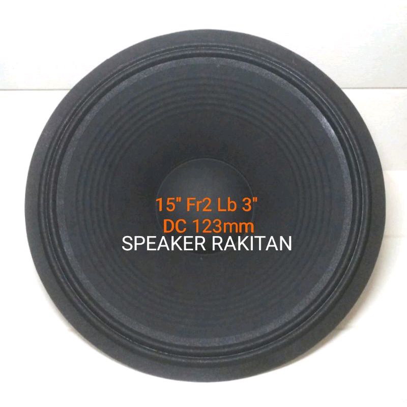 Daun Speaker 15 inch Lubang 3 inch + Duscup .2pcs set