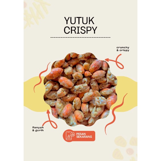Seafood Yutuk Goreng Crispy/Undur-undur Laut 200gram