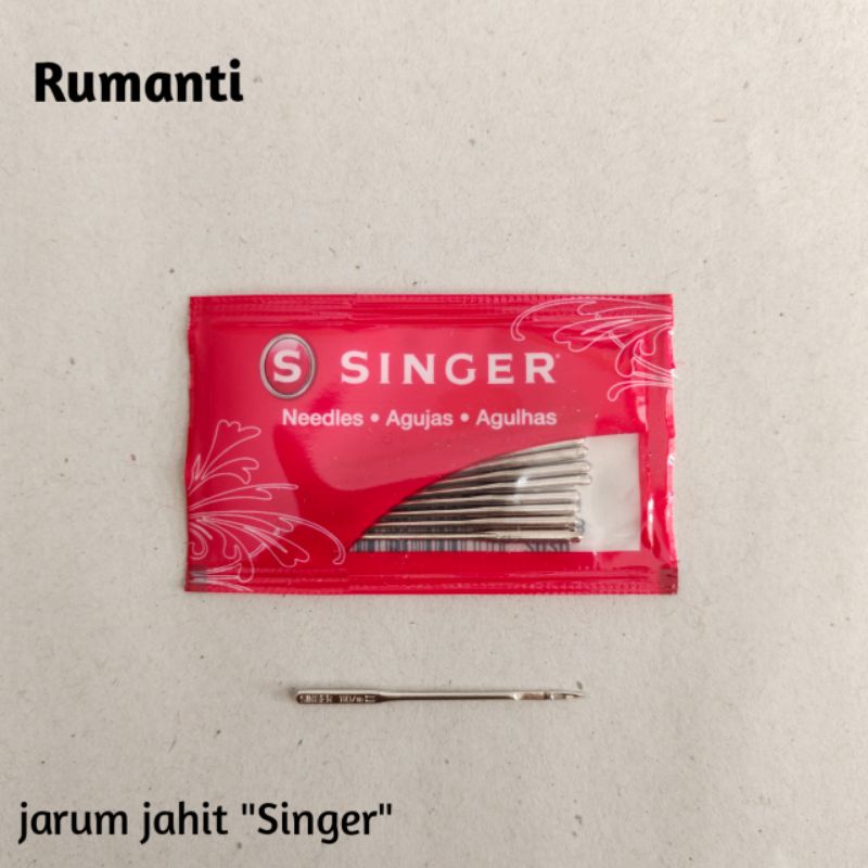 Jarum Jahit merk singer untuk mesin jahit biasa / mini / portabel / Rumah tangga