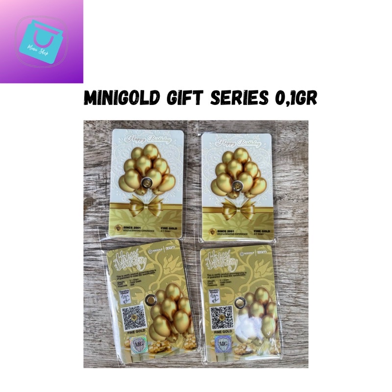 Minigold Gift series Birthday 0,1gr