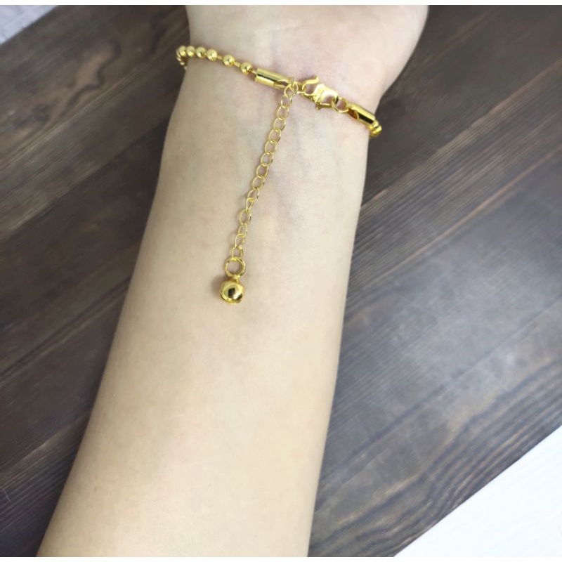 Fifi Fashion Gelang Simple Model Perhiasan Lapis Emas G28