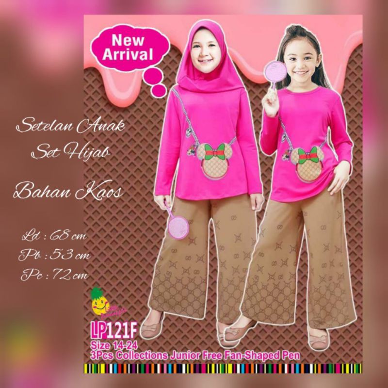 setelan anak set hijab