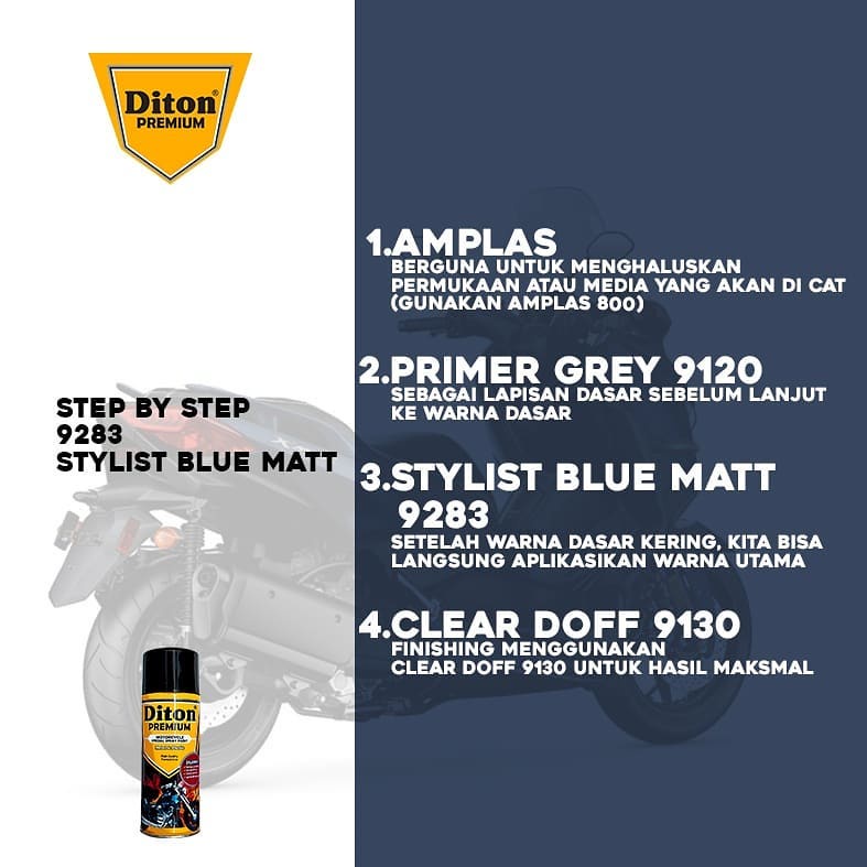 DITON PREMIUM Stylish Blue Matt H9283 400 ml