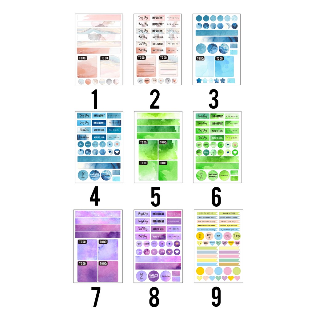 

Sticker journaling Stiker Label Leon Paperworks