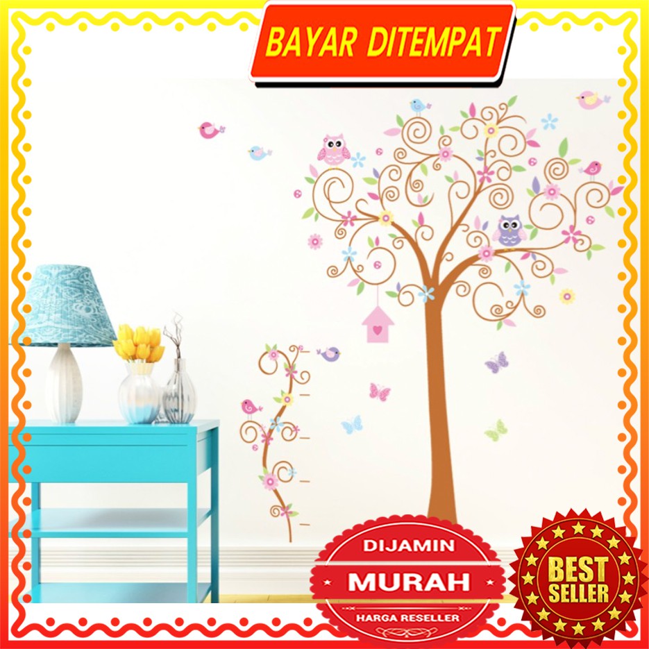 Dinding Stiker Transparan / Wall Sticker / (60x90cm x 2set) A02 TKM