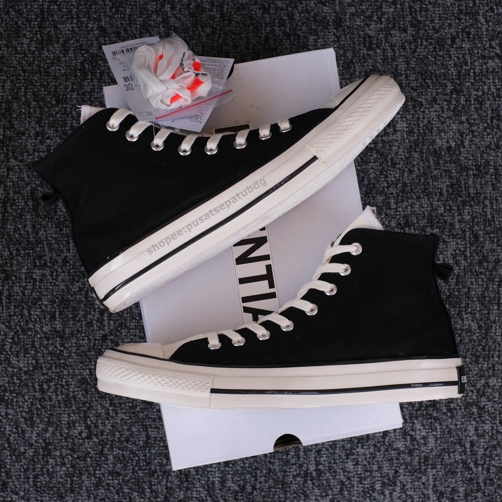 Sepatu Converse 70s High Essentials Natural Black Cream Off White