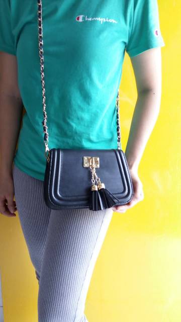 Cross body bag wanita bahan kulit PU kualitas bagus model trendy