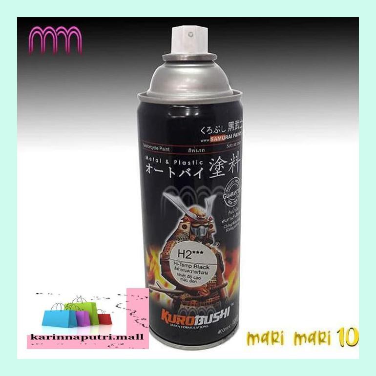 Ip3Yl3 Cat Semprot Samurai Pilox Pylox High Temp Anti Panas Warna Hitam - Hitam Doff D4Rkydnc