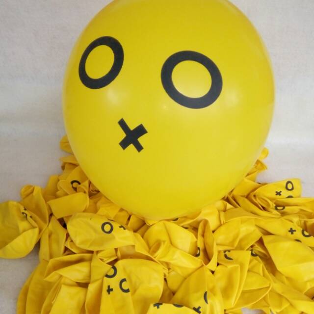 Balon latex emoticon / emoji new