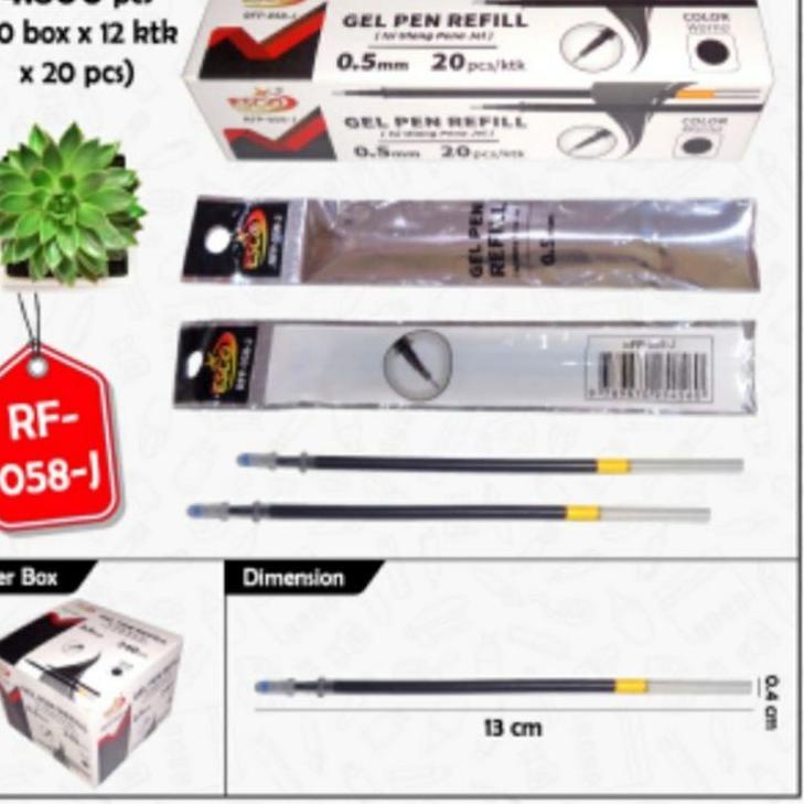 

Diskon s/d 70% Isi Gel Pen Hitam Murah Isi 20 Pcs