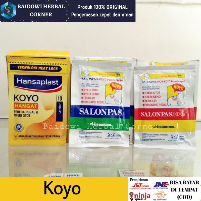 SALONPAS, SALONPAS HOT DAN HANSAPLAST KOYO HANGAT