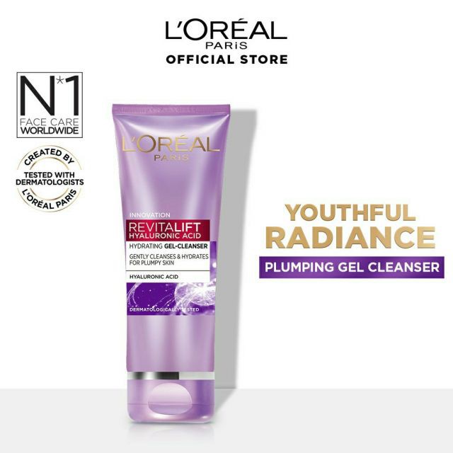 Loreal MU Hyaluronic Acid Hydrating Gel Cleanser 100ml