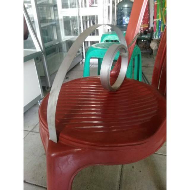 Lis plat alumunium panjang 6 meter lebar 2 cm