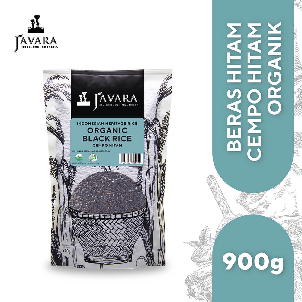 

Javara Organic Cempo Hitam Unpolished Black Rice | Beras Cempo Hitam Organik | 900g