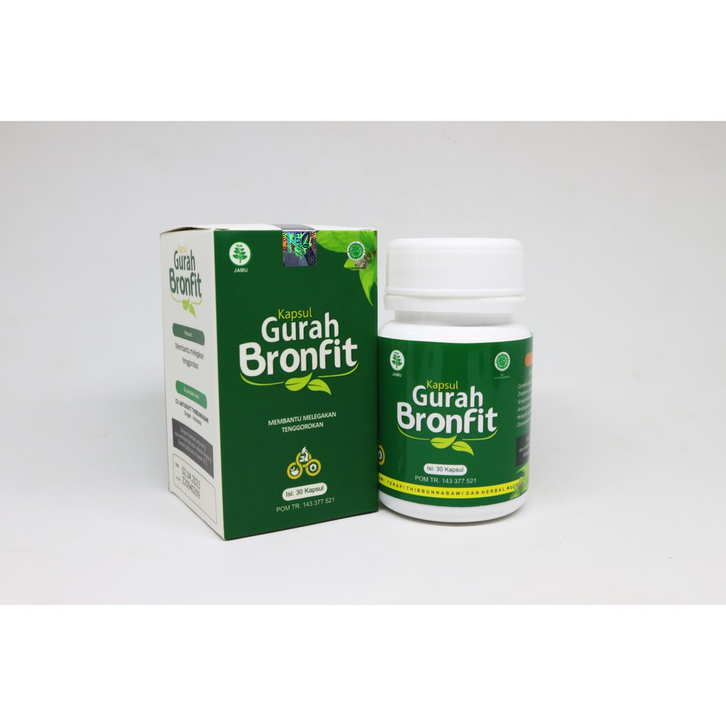 GURAH BRONFIT Naturafit Melegakan Saluran Pernafasan Asma Sesak Nafas Bronkitis - 50 Kapsul