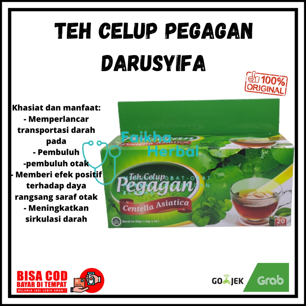 

Teh Celup Pegagan Darusyifa / Obat Struk / Obat Asam Urat / Obat Kolestrol