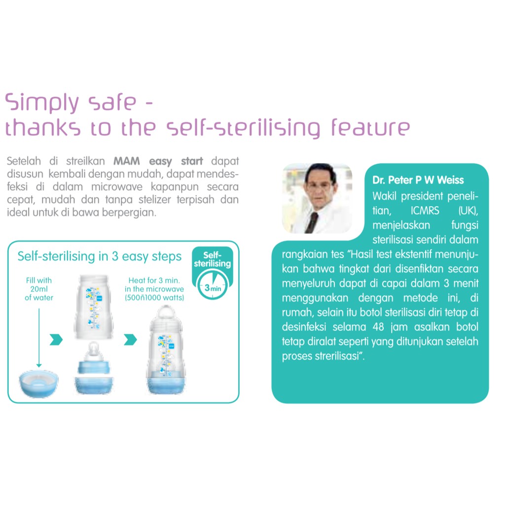 MAM Anti Colic Bottle Botol Susu Bayi 130ml 160ml 260ml Anti Kolik