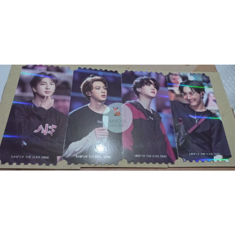 Ready Stock Hologram Photo Ticket & Random PC DVD BTS MOTS ON:E