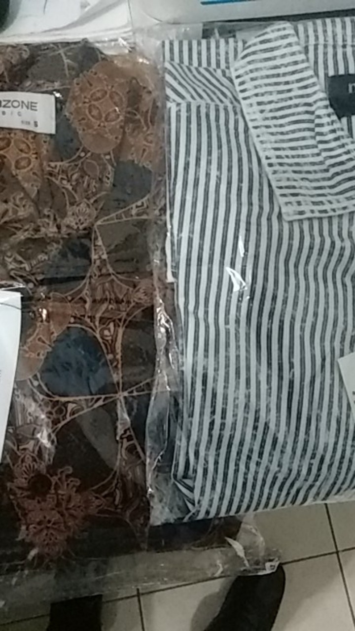 Manzone Kemeja Batik Pria Lengan Pendek Slim Fit Birawa 4-best Buy-brown