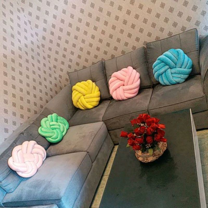 GIANT SWIRL dm 40 cm knot pillow bantal simpul bantal dekorasi bantal ulir