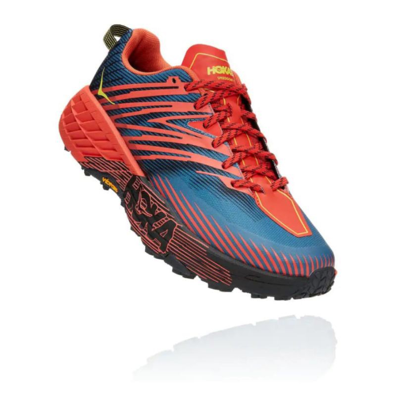 SEPATU LARI PRIA TRAIL HOKA ONE ONE SPEEDGOAT 4 WIDE 2E FIESTA ORIGINAL
