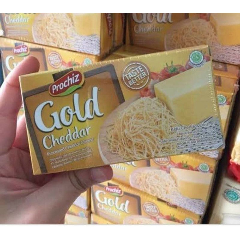 

Keju Prochiz Gold Cheddar 170gr / Keju Prochiz / Keju