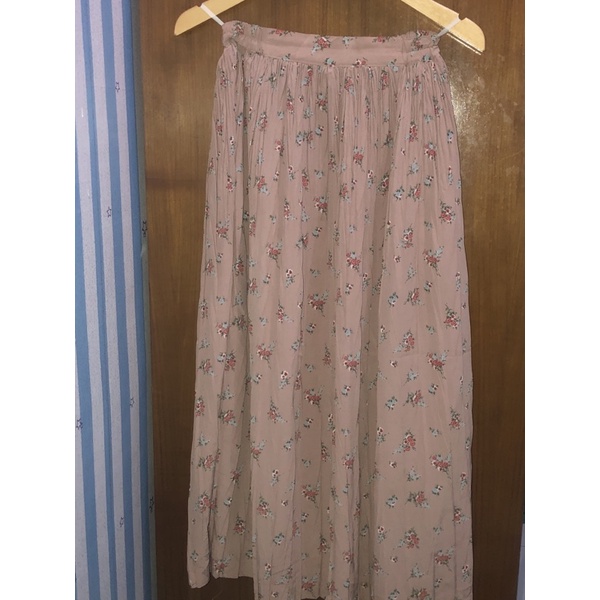 THRIFT/PRELOVED ROK KOREAN SKIRT PLEATS BUNGA VINTAGE BRANDED